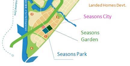 Seasons Garden : Sold14% of 128 launched units as at 11 May 2014 Seasons City (GFA : 162,000 sm) : Phase 1 expected to be completed in 2017 36.