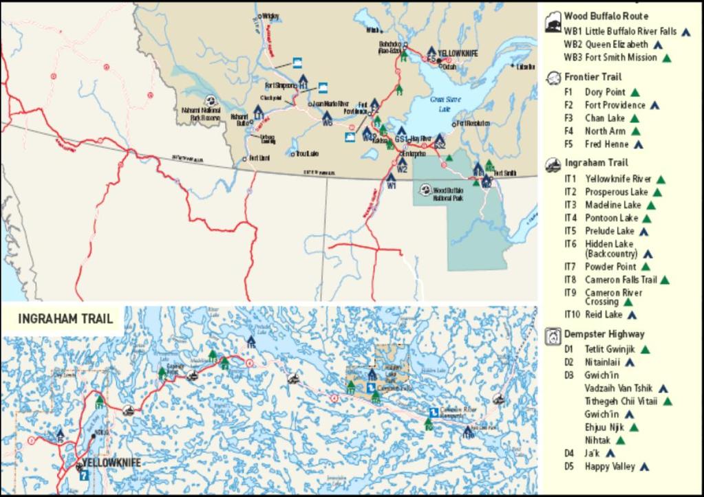 NWT Map Territorial Parks (Continued) 2009/10 Park