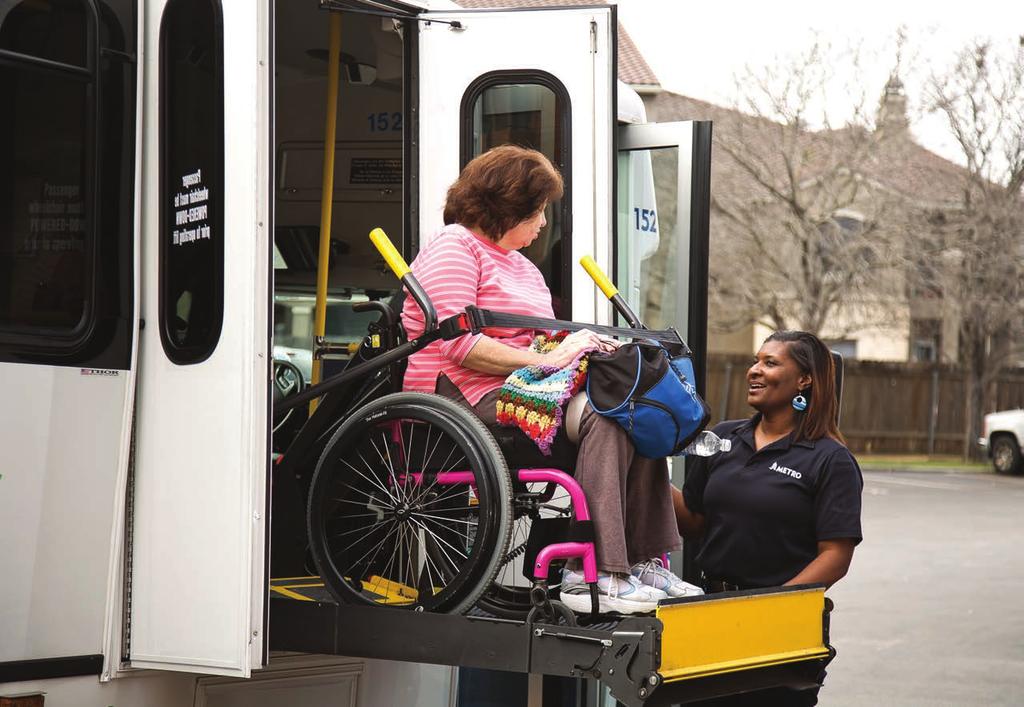 SECTION 8: METROACCESS PASSENGER POLICIES DISRUPTIVE BEHAVIOR AND RULE VIOLATIONS Service disruptions, rule violations or dangerous behavior while traveling on a MetroAccess vehicle may result in