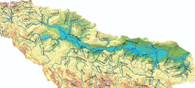 8. FLOOD MANAGEMENT ISSUES The Sava River valley, especially its middle part (from Zagreb to Županja), and the lower part (downstream of Županja), as well as the downstream sections of the Sava