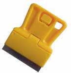 83 scrapers 208 80-214 Plastic Scraper Scraper supplied with 1 blade Available in Yellow or Blue 208 Yellow Bulk 60 600