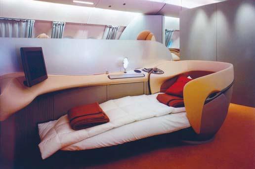 In Emirates A380 Economy Class cabin, straight walls give the impression of increased spaciousness, and this feature combined with an advanced mood The A380, flagship of the 21 st century, celebrates
