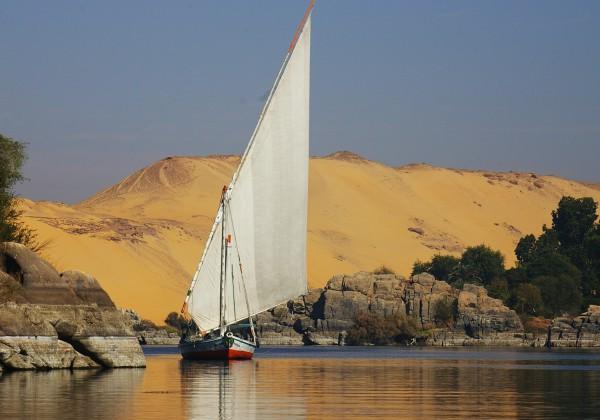 This afternoon, we board our wind-powered Nile felucca for a 2-night voyage on the River Nile downstream to Daraw and onward by road to Kom Ombo.