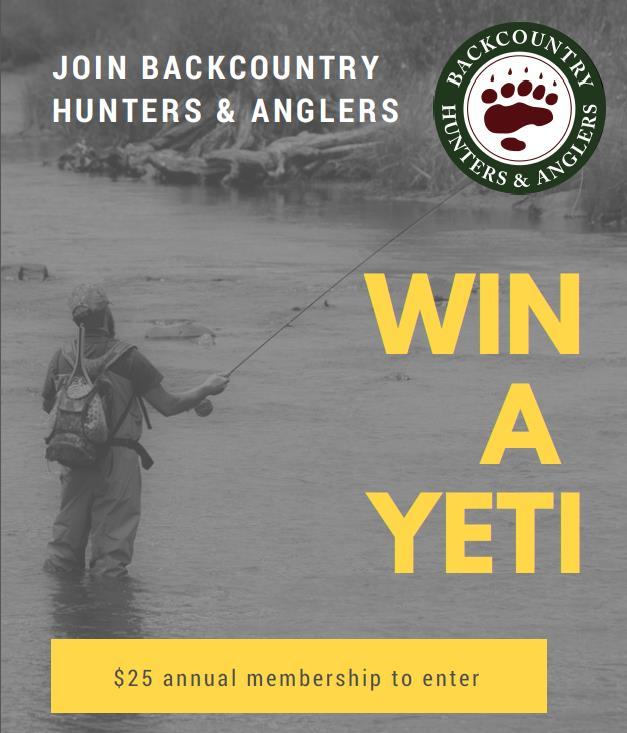 Win a Yeti Cooler or Kimber Rifle! Texas BHA will host a membership drive and a rifle raffle this summer.