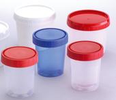 Sample Containers, Conical, with Screw Cap Natural PP with red PE screw cap Universal transport and storage containers for liquid and solid samples.