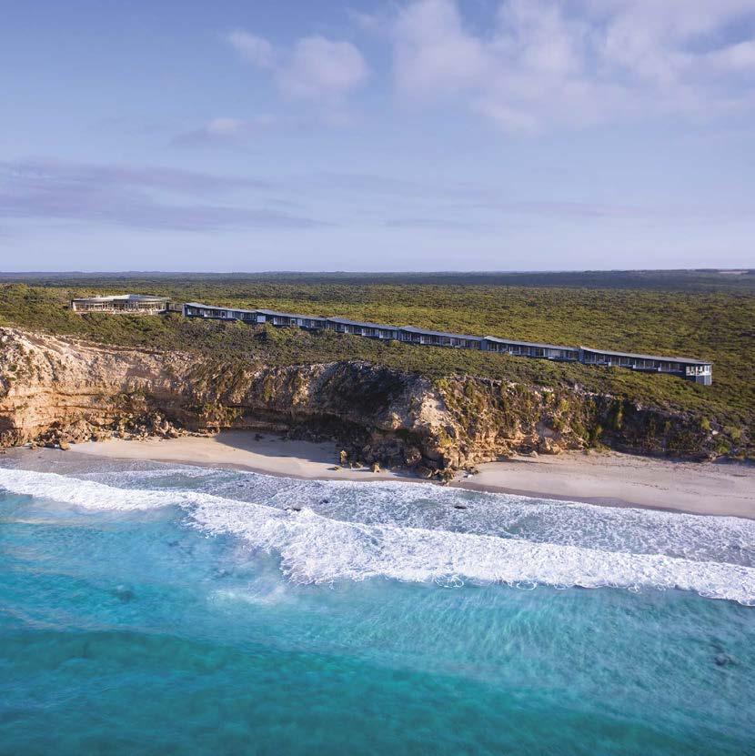 Southern Ocean Lodge Celebrated as a pioneer of Australia s new breed of luxury lodges, the modernist retreat atop the limestone cliffs of Kangaroo Island invites a step into another world.