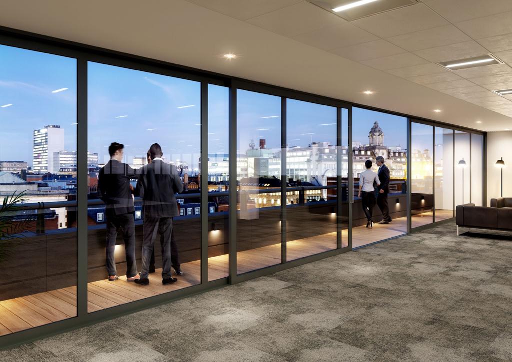 AN INSPIRATIONAL, ASPIRATIONAL VIEW Step outside onto the sixth-floor terrace and breathe in those dazzling widescreen views