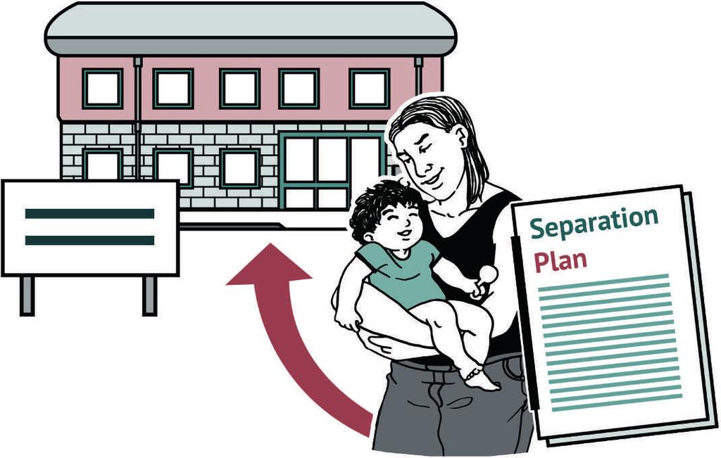 A separation plan must be put in place when