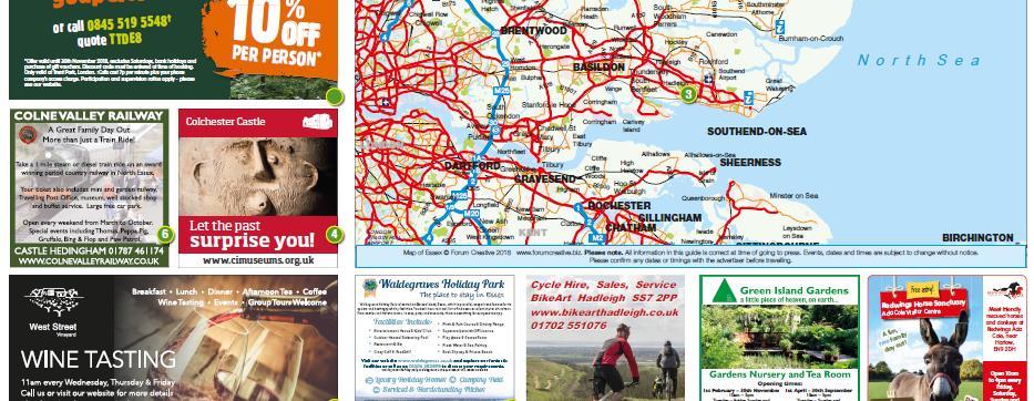 ADVERTISING: ESSEX THINGS TO SEE & DO THE CAMPAIGN Motorway routes serving East of England (M25, M11) and roadside restaurants Accommodation providers including hotels, B&Bs and holiday parks Premier