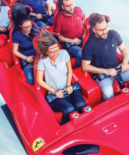 Between the adrenaline pumping rides and family friendly shows, you get to go behind the scenes of the exclusive world of Ferrari, to feel the passion that went into