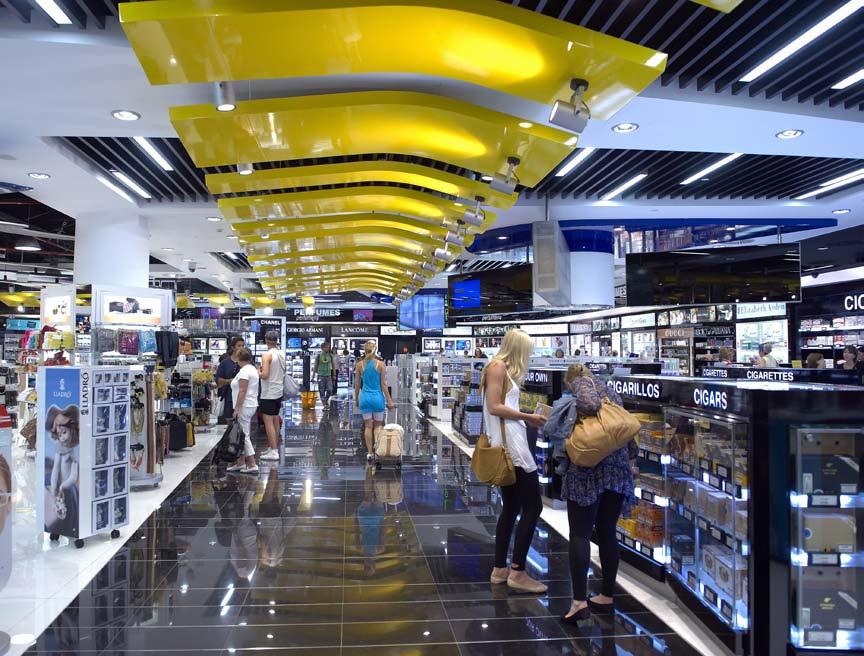 strategies development of new commercial areas One of the main objectives of the and Property Management Department is the optimisation of airport commercial venues by introducing large retail chains