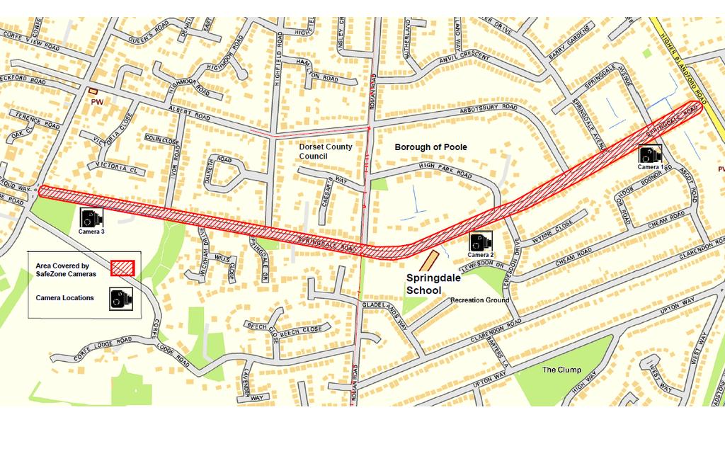 Appendix A Plan showing extent of proposed SafeZone Average Speed Camera site on