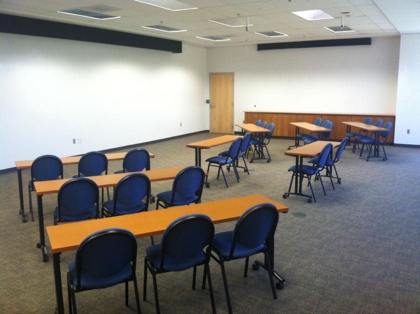 E17 on campus map 1800 Kraft Drive, Suite 201 Table seats 10 264 sq ft Amenities: Whiteboard, erasers, markers, drop down screen The CONCEPT CONFERENCE ROOM is our newest addition to our