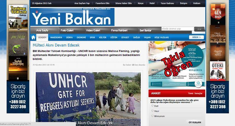 Mediat turkofone në Ballkan Kapitulli 4 Media turkofone në Ballkan Alban TARTARI Në vitin 2012, grupi mediatik Yeni Balkan zgjerohet edhe me një studio të produksioneve televizive, si programet