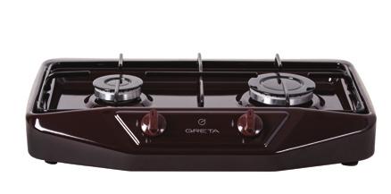 Tabletop stoves Model 1103 Тype of surface: Number of burners: Pan support: Dimensions (H D W): Colour: Weight (net/gross): Rated pressure