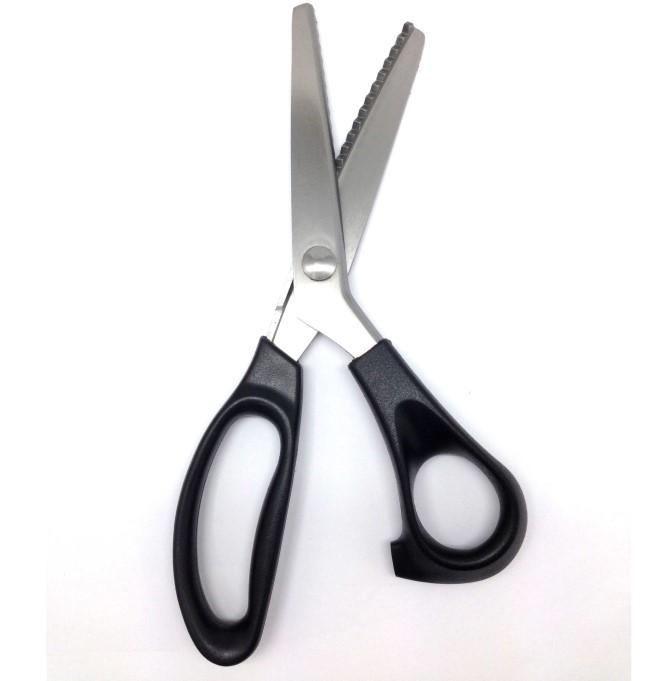 SCISSORS LACE SCISSORS 230 MM Stainless steel blade Sharp and suitable for cutting out the cloth, leather, the