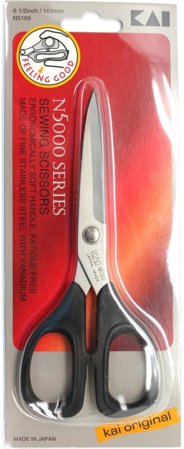 N5165 SEWING SCISSORS 6 1/2 INCHES (165 MM) Made of high carbon stainless steel with vanadium Ergonomic