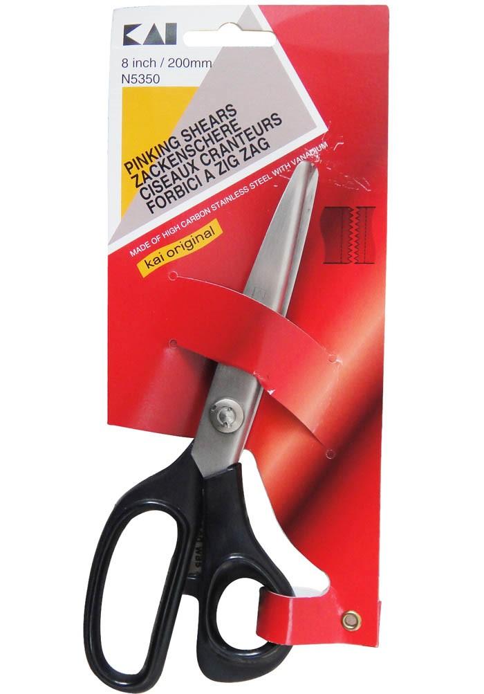 165 mm ITEM NO: SC00516557600 N5350 PINKING SHEARS 8 INCHES (200 MM) Made of high carbon stainless