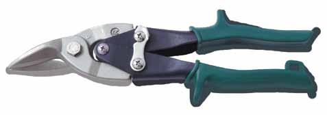 Right Cut, Grey/Green 8" Snips with Wire Cutting Notch Industrial Stainless Steel Snips designed to cut plastic, wire, rope, rubber, cardboard and more.