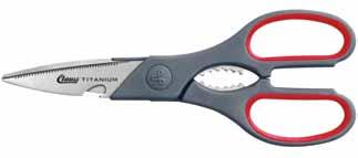 8" All Steel Detachable Chef Shear Detaches for Easy Cleaning Serrated Blades NSF Stain & Bacteria Resistant Great for