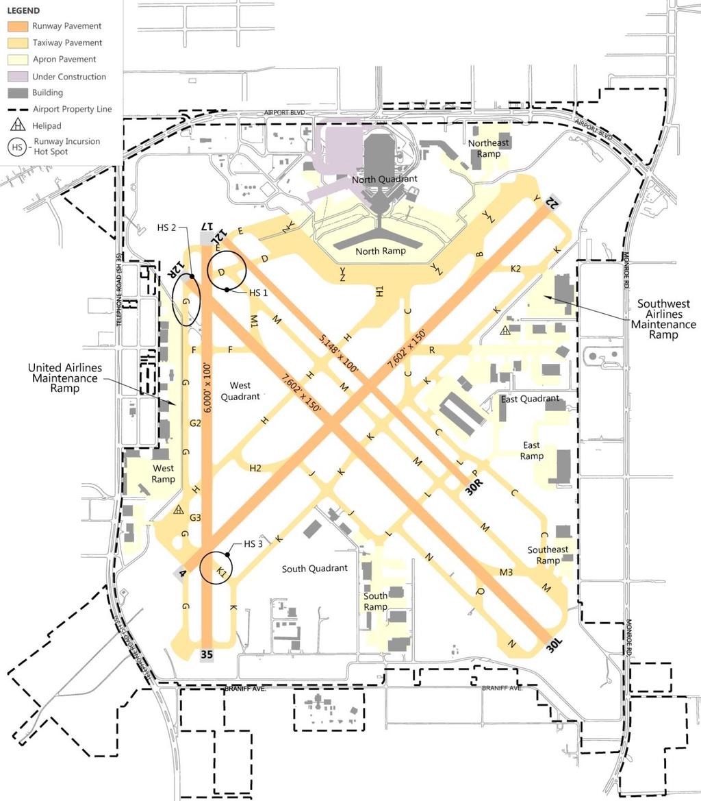 2. Inventory of Existing Conditions Exhibit 2-1: Airfield Layout An inventory of physical, operational, and functional characteristics of the Airport and its immediate environs is the initial step in
