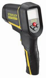 FATMAX IR THERMOMETER Massive temperature range of -50c to 1350c Laser circle accurately marks the area measured on the wall Adjustable emissivity to ensure accuracy IR THERMOMETER FATMAX IR