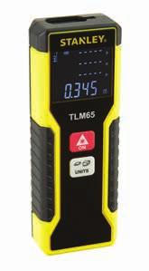 TLM 65 TLM 65 SKU CODE MEASURING RANGE MEASURE ACCURACY STHT1-77032 0.15-20M +/- 0.3MM/M 4 Tier black display with white letters Measuring accuracy: +/- 0.
