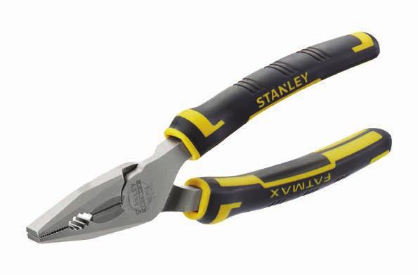 FATMAX PLIERS UPDATE Mechanical Advantage - Up To 20% reduction in user force required to cut vs previous model* Ergonomic Bi-Material Handles with a wider