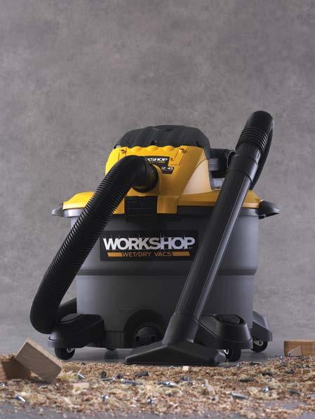 WS1200VA HIGH-POWER General Purpose VAC Equally at home, on the job, or in the shop; the 12 Gallon General Purpose