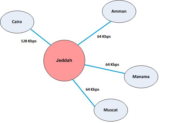 State Saudi Arabia (Jeddah) State Speed ISP IP Address Net ask Router Type Data end user interface Cairo 128k N/A 192.168.12.0 255.255.255.0 otorola Vangurd 6455 IP AHHS Amman uscat 64k FXO/FXS Voice N/A 192.