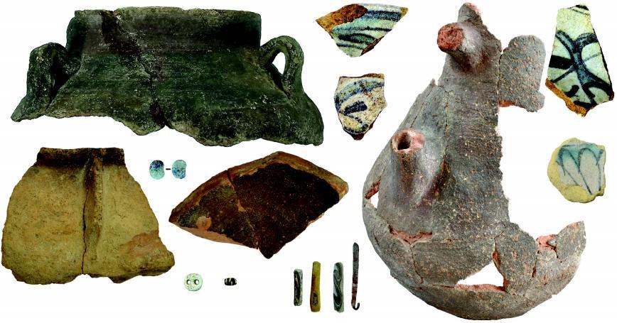 184 Zurab Makharadze, Guram Kvirkvelia, Bidzina Murvanidze,... Fig. 7. Archaeological artefacts from site KG 9, KG 10 and KG.18.22 Archaeological artifacts found on the sites are similar to 17 th -18 th century material found in the Arabian Gulf.
