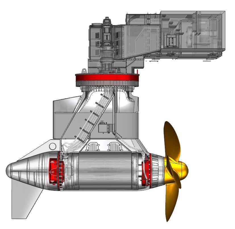 Azipod D gearless thruster Reliability the least amount of critical components in