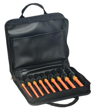 Insulated Tool s Cushion-Grip Insulated 9-Piece Nut Driver s Two layers of insulation provide protection against electric shock. Nine-piece insulated nut driver assortment of popular sizes.