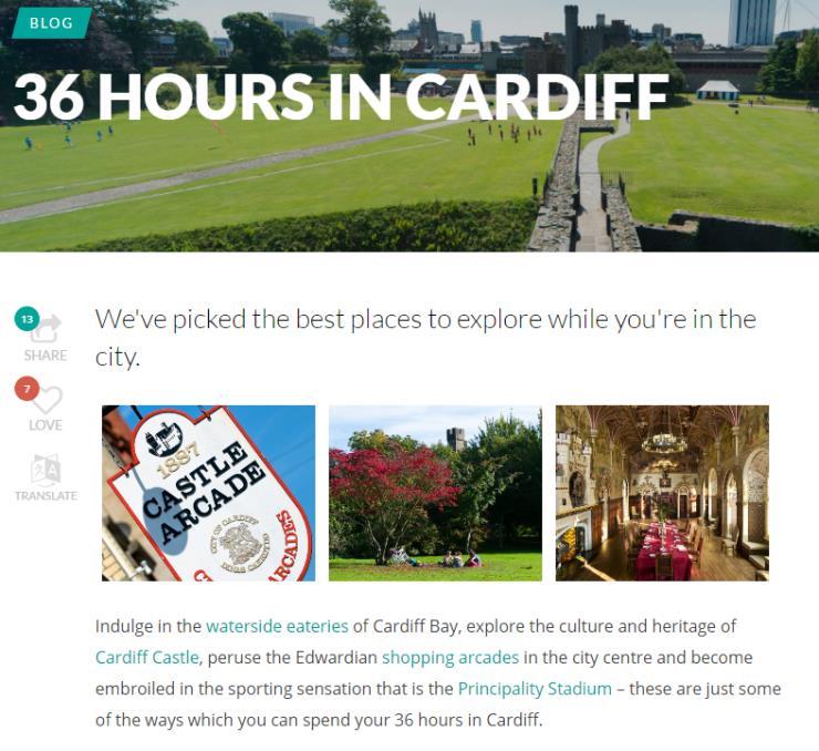 Visit Cardiff Marketing Strategy We facilitate