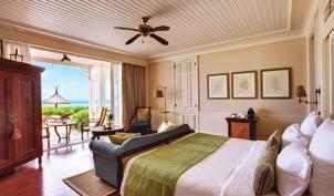 ACCOMMODATION Discrete village design with 20 separate villas of 6 or 8 rooms 158 spacious rooms and suites Room decor inspired by the French colonial period Category No.