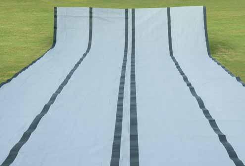 Product key features Woven Flexible Tarpaulin ICRC/IFRC/MSF/Oxfam standards Fire retardant (optional)*, waterproof, rotproof & UV-resistant Band reinforced tarpaulin in sheet of 4m x 6m developed by