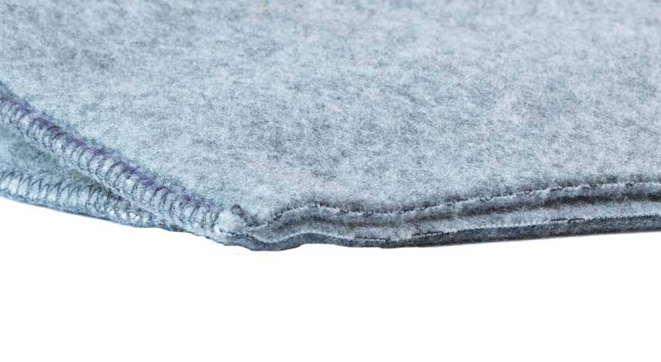 5m x 2m high synthetic blankets made of virgin fibers from polyester, knitted & dry raised on both sides, ISO 1833 on dry weight,