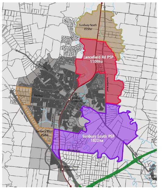 Figure 2: Precinct Structure Plan Area Boundaries Source: Metropolitan Planning Authority 2014 4.