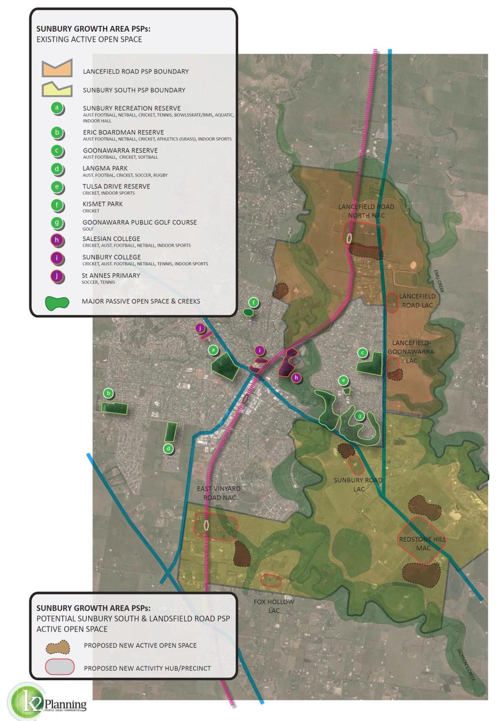 Figure 4: Existing Active Open Space in Sunbury SUNBURY SOUTH