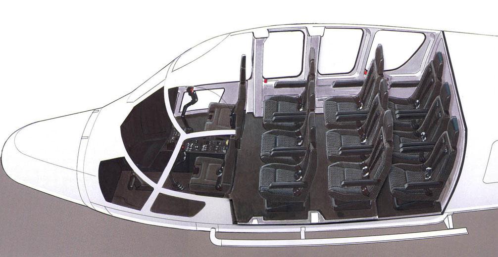 The EC155 B1 9-seat Corporate Configuration accommodates up to 9 passengers in excellent comfort conditions.
