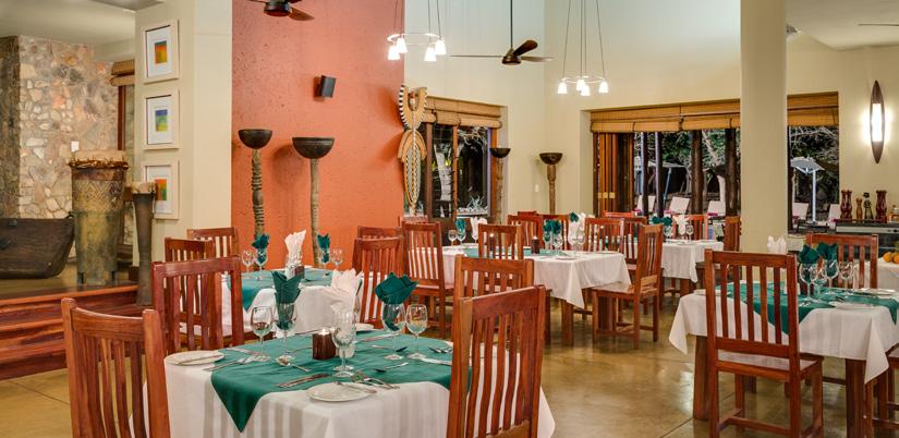 FACILITIES DINING Protea Hotel by Marriott Zebula Lodge boasts a variety of restaurants to suit everyone s culinary needs.