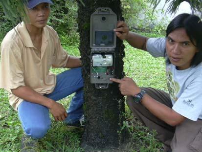 The Tiger Patrol Unit/TPU in the area have surveyed target areas to deploy the cameras through community interviews, and documenting the coordinates of tiger tracks.