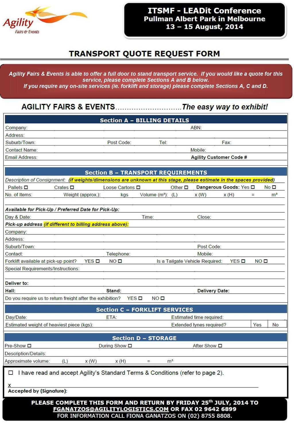 11) AGILITY DELIVERY REQUEST FORM 21