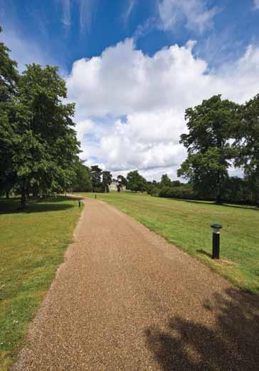 Two areas of woodland cradle the property to the left and right forming an avenue and delightful vista, down which the eye is drawn