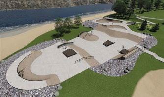 page 8 With a budget of $700,000, this project is made possible by the fundraising efforts of the Society for the Friends of the Trail Skatepark with contributions of $72,000 and $10,000 of in-kind