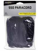 550 Paracord - 15.24 m XN PC5500450 Package comes with 15.24 m of black 550 paracord 3.