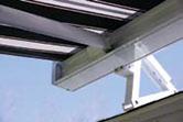 drop screen provides added solar protection when the sun is in a lower position.