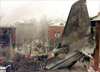 Figure 4 The Antonov 124 crash into residential