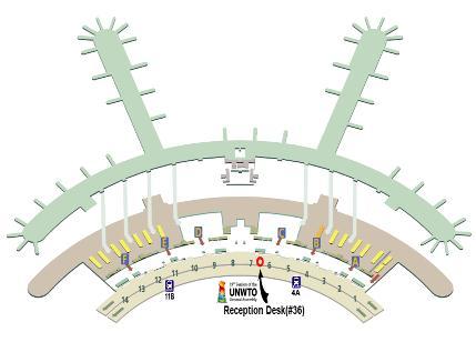 Airport Reception Desks (Location) Incheon Int l Airport, SEOUL (ICN) International & Domestic Terminal Reception desk No.