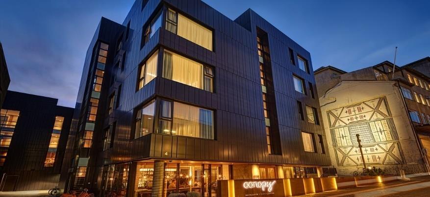 The Canopy by Hilton The Canopy by Hilton opened in the beginning of July 2016. It is located right in the heart of Iceland s vibrant capital Reykjavik.